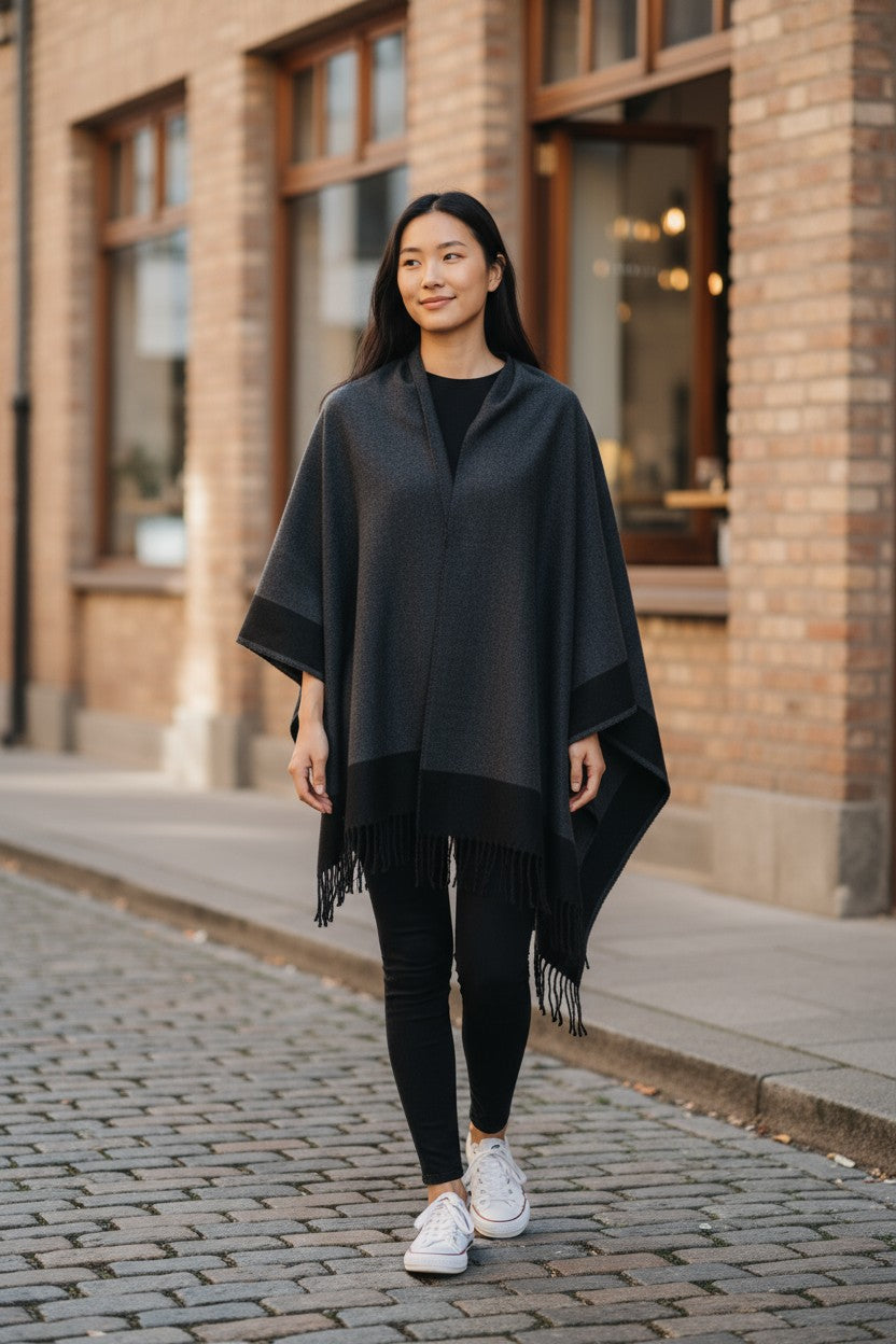 Reversible Ruana Wrap