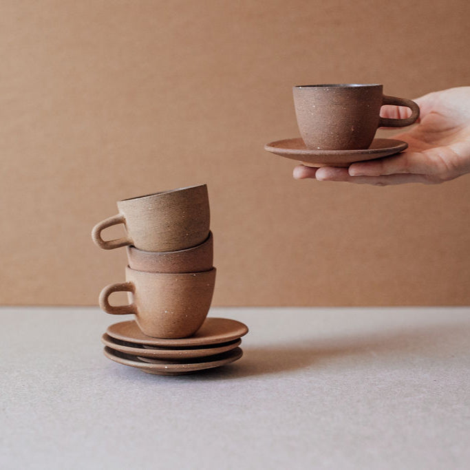 Ceramic Espresso Cup with Saucer