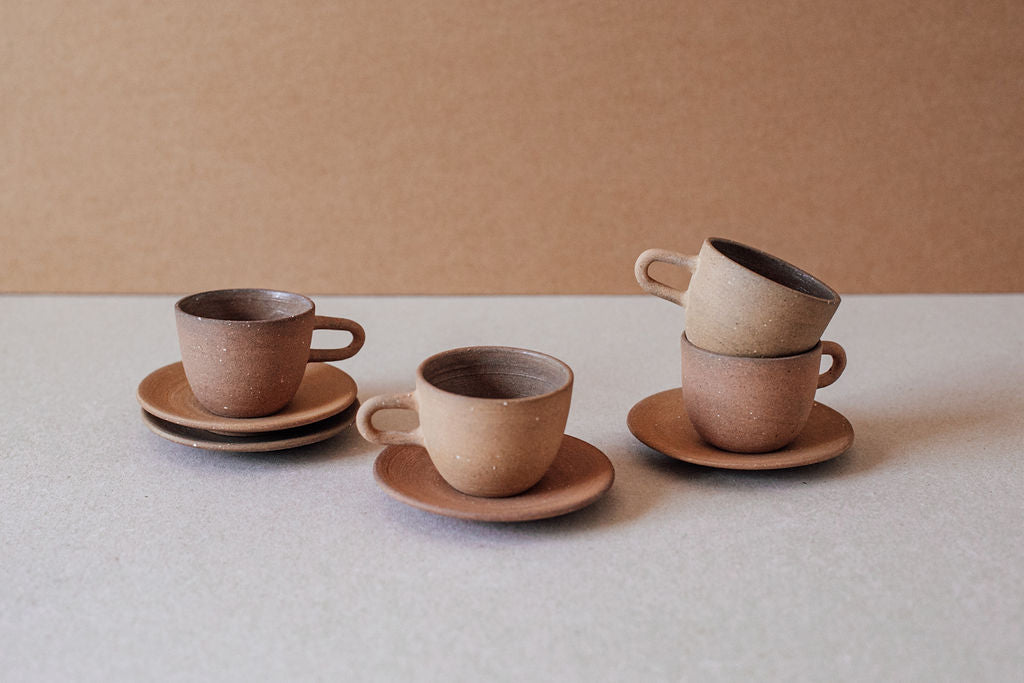 Ceramic Espresso Cup with Saucer