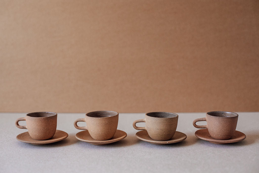 Ceramic Espresso Cup with Saucer