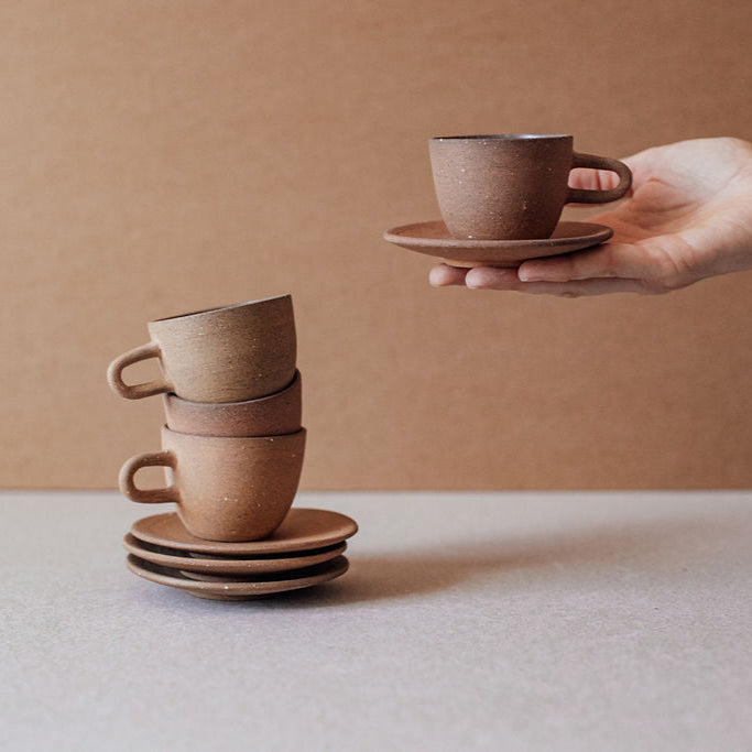 Ceramic Espresso Cup with Saucer