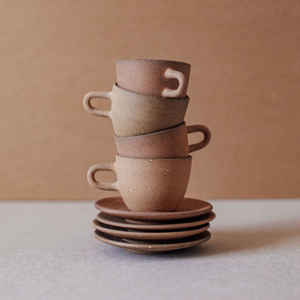 Ceramic Espresso Cup with Saucer