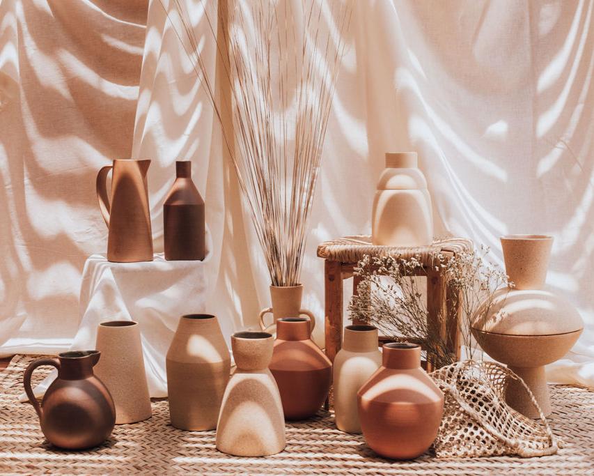 Handcrafted Terracotta Cork Cone Vase