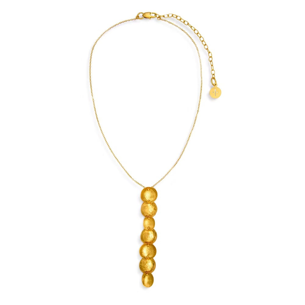 Enócoe Statement Necklace Handmade in Gold or Silver Finish