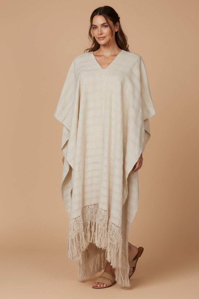 Handwoven Oaxaca Cotton Kaftan - Huipil