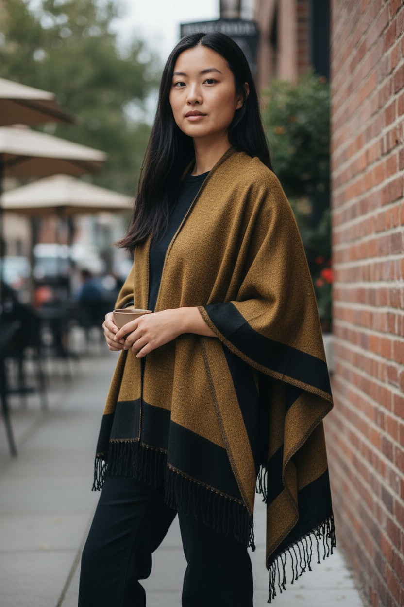 Reversible Ruana Wrap