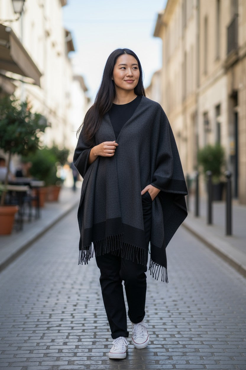 Reversible Ruana Wrap