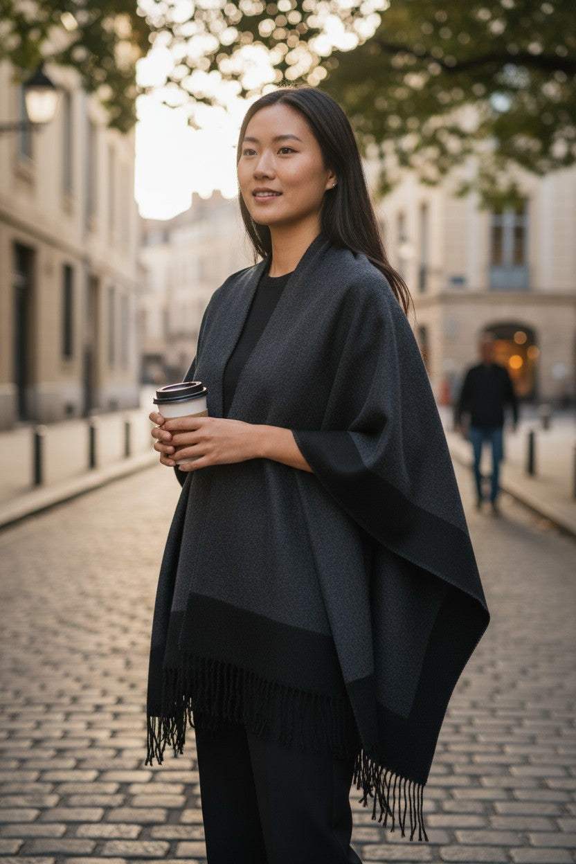 Reversible Ruana Wrap