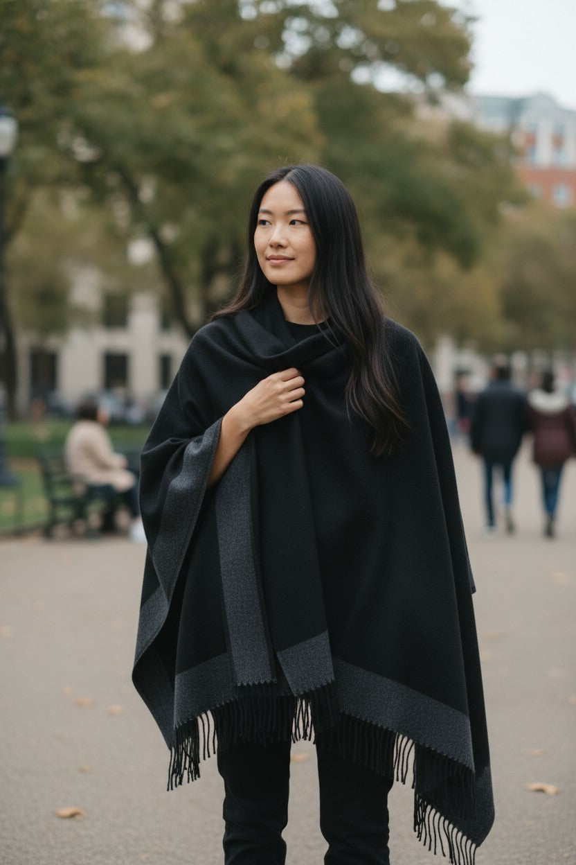 Reversible Ruana Wrap