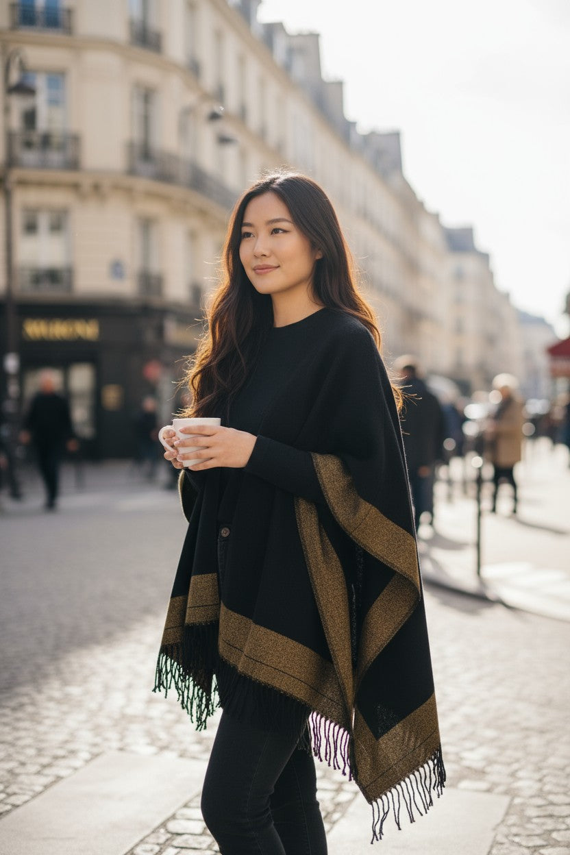 Reversible Ruana Wrap