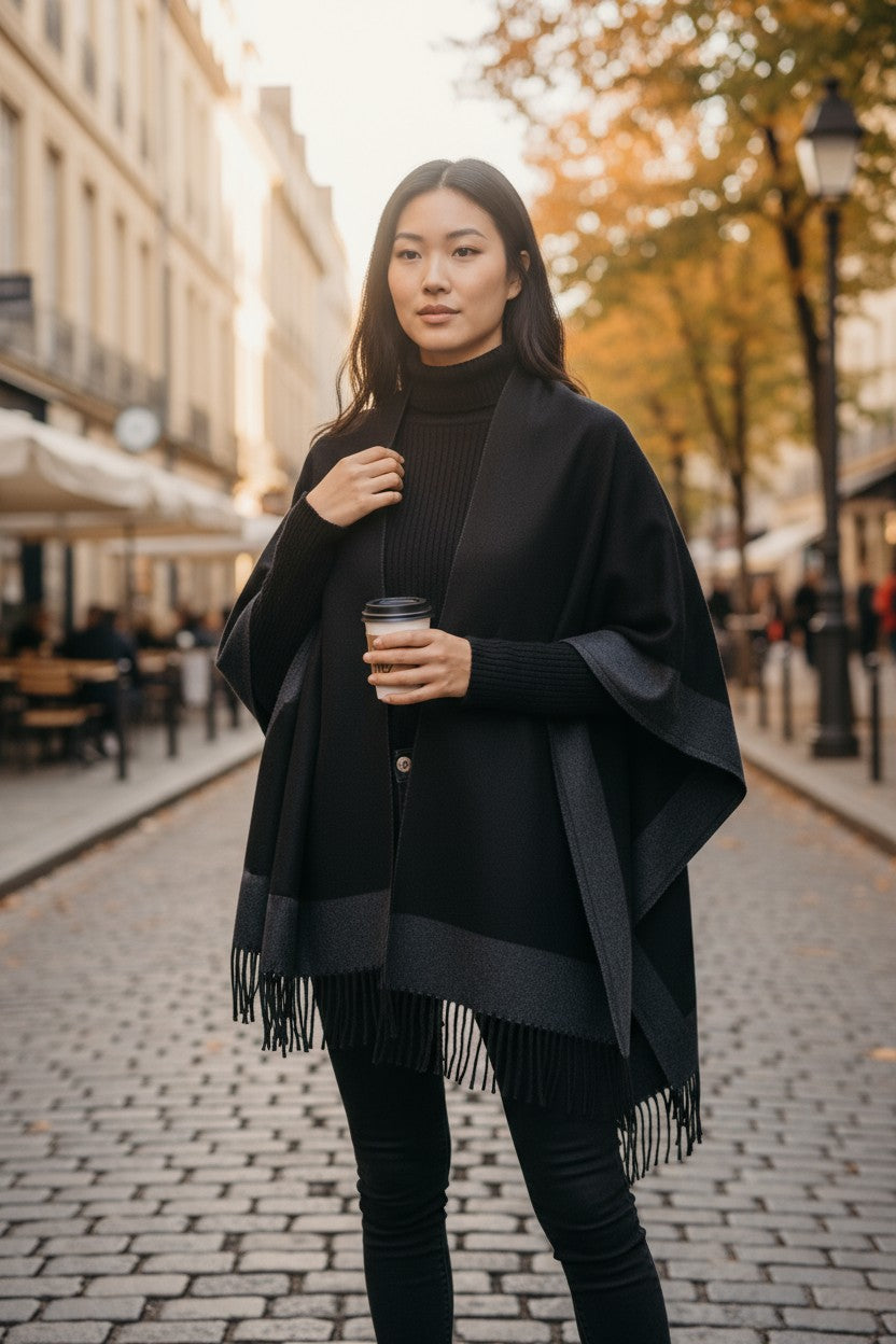 Reversible Ruana Wrap